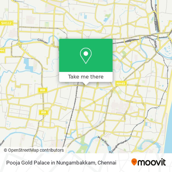 Pooja Gold Palace in Nungambakkam map