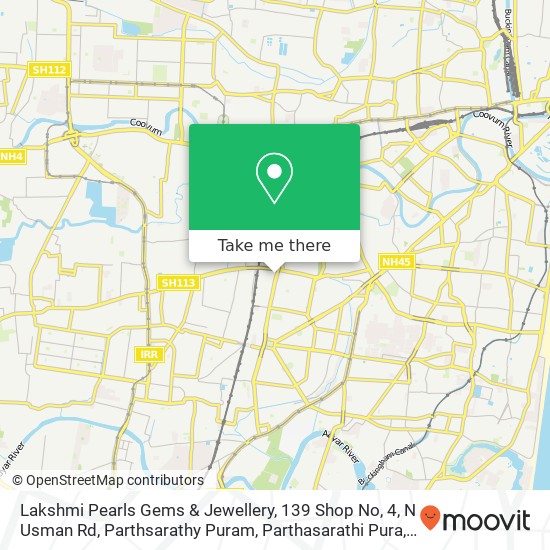 Lakshmi Pearls Gems & Jewellery, 139 Shop No, 4, N Usman Rd, Parthsarathy Puram, Parthasarathi Pura map