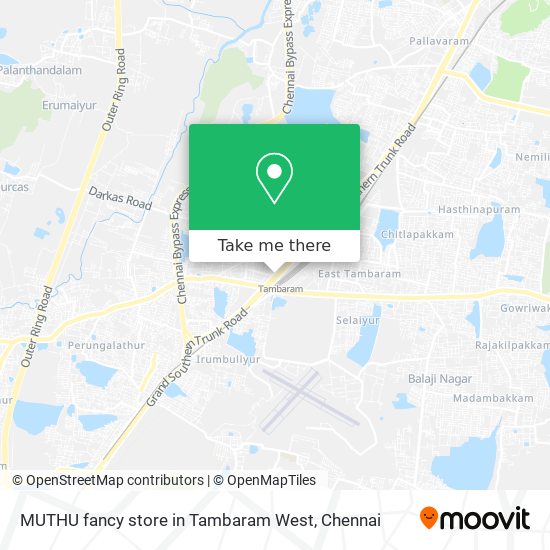 MUTHU fancy store in Tambaram West map