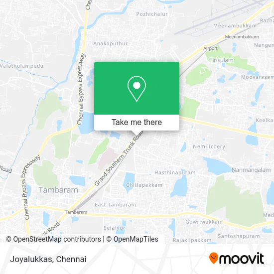 Joyalukkas in Chrompet map