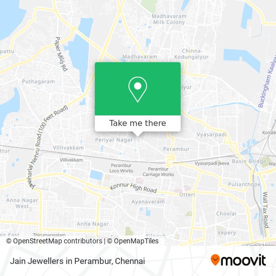 Jain Jewellers in Perambur map