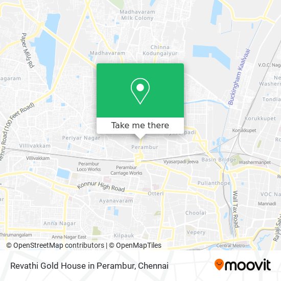 Revathi Gold House in Perambur map