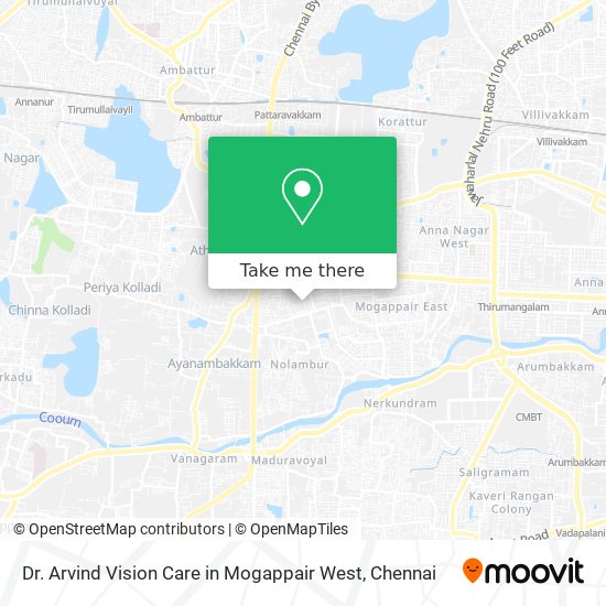 Dr. Arvind Vision Care in Mogappair West map