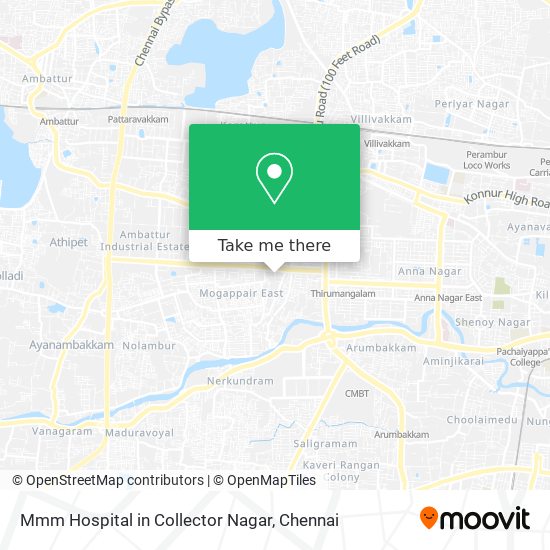 Mmm Hospital in Collector Nagar map