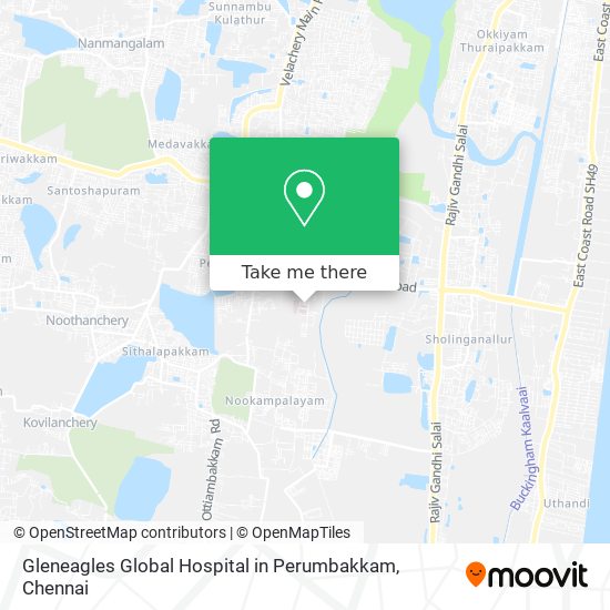 Gleneagles Global Hospital in Perumbakkam map