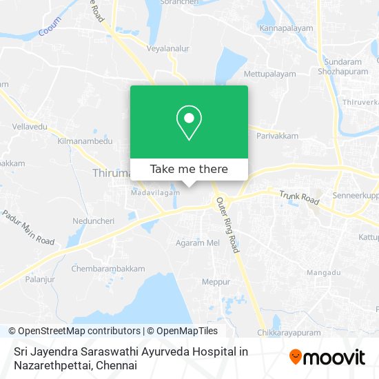 Sri Jayendra Saraswathi Ayurveda Hospital in Nazarethpettai map