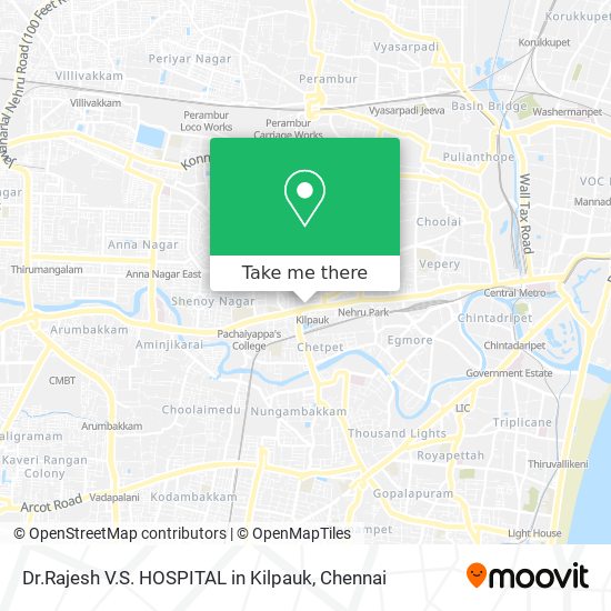 Dr.Rajesh V.S. HOSPITAL in Kilpauk map