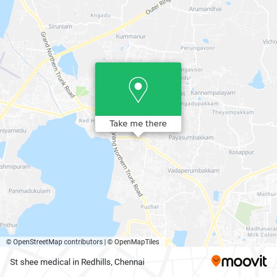 St shee medical in Redhills map