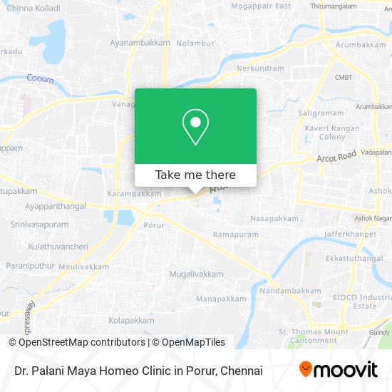 Dr. Palani Maya Homeo Clinic in Porur map