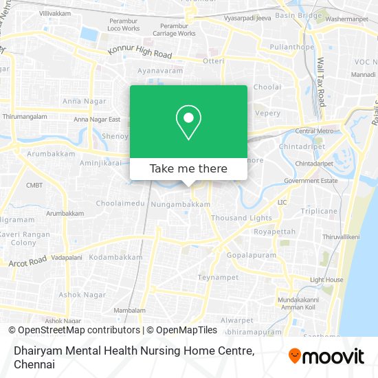 Dhairyam Mental Health Nursing Home Centre map