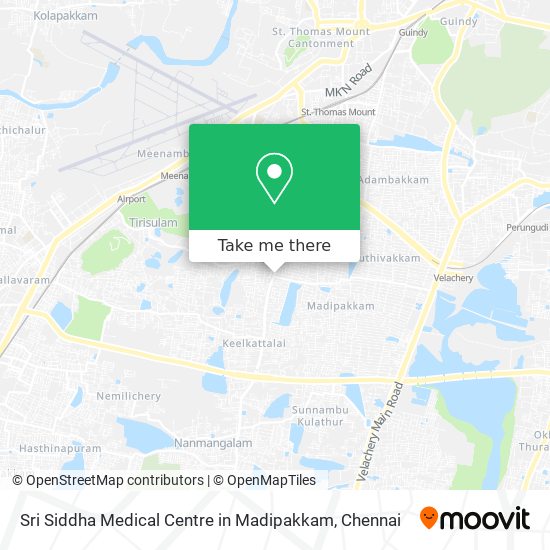 Sri Siddha Medical Centre in Madipakkam map