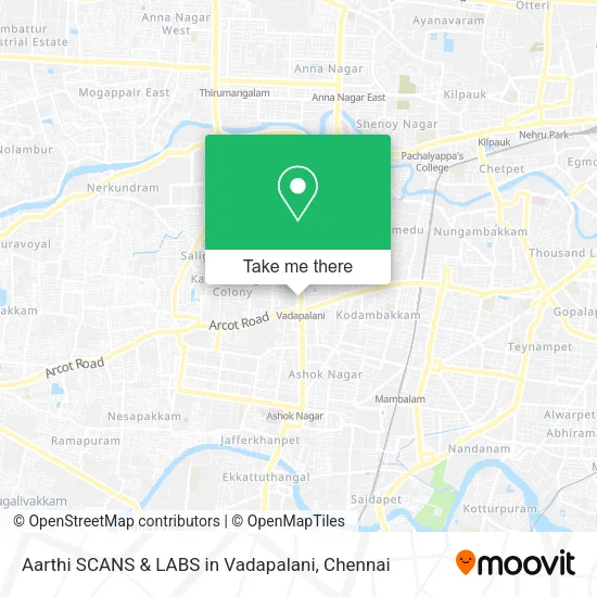 Aarthi SCANS & LABS in Vadapalani map