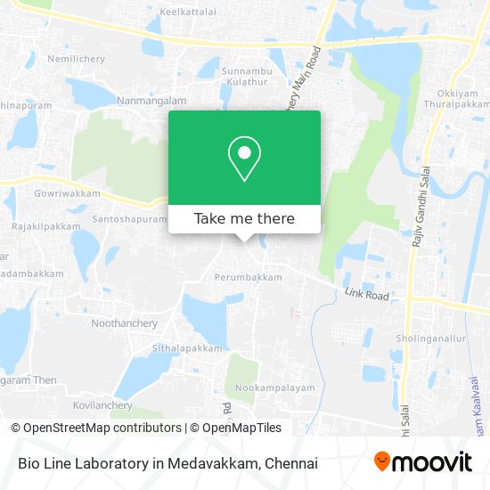 Bio Line Laboratory in Medavakkam map