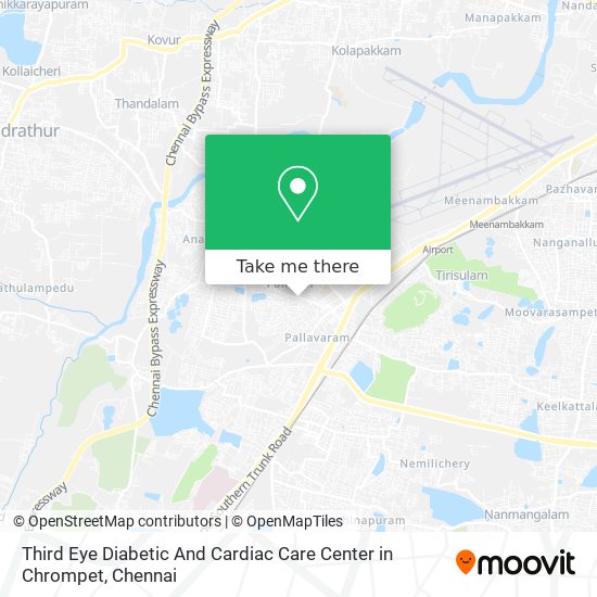 Third Eye Diabetic And Cardiac Care Center in Chrompet map