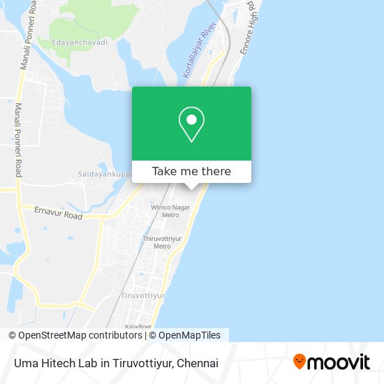Uma Hitech Lab in Tiruvottiyur map