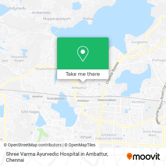 Shree Varma Ayurvedic Hospital in Ambattur map