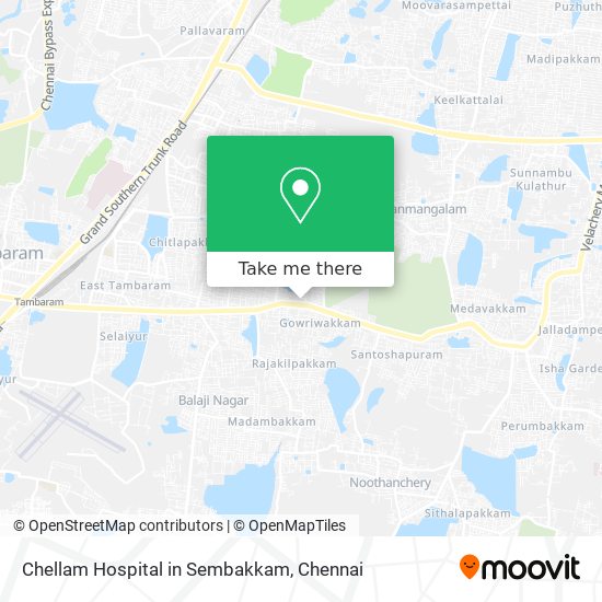 Chellam Hospital in Sembakkam map