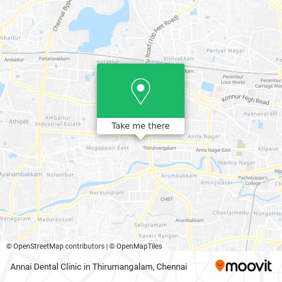 Annai Dental Clinic in Thirumangalam map