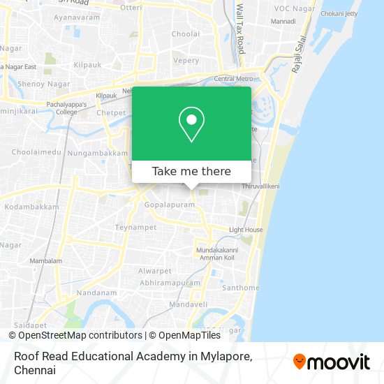 Roof Read Educational Academy in Mylapore map