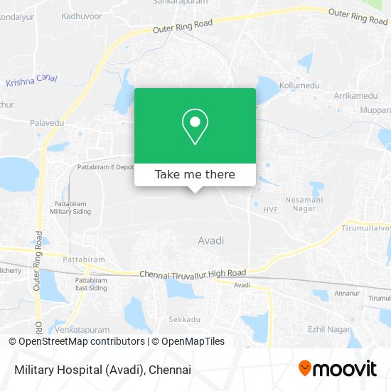Military Hospital (Avadi) map