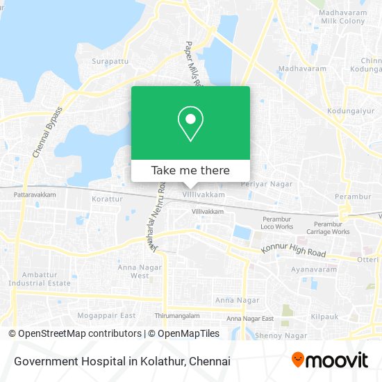 Government Hospital in Kolathur map