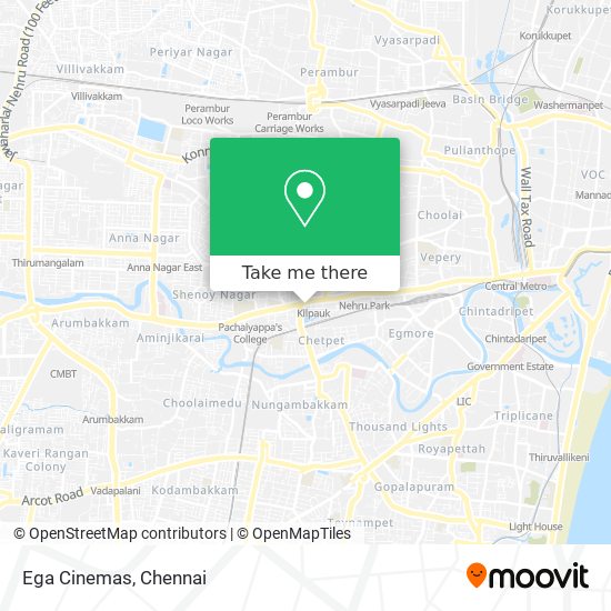 Ega Cinemas map