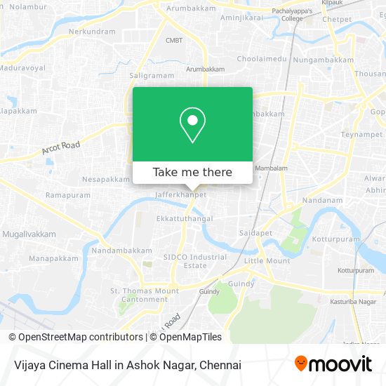 Vijaya Cinema Hall in Ashok Nagar map