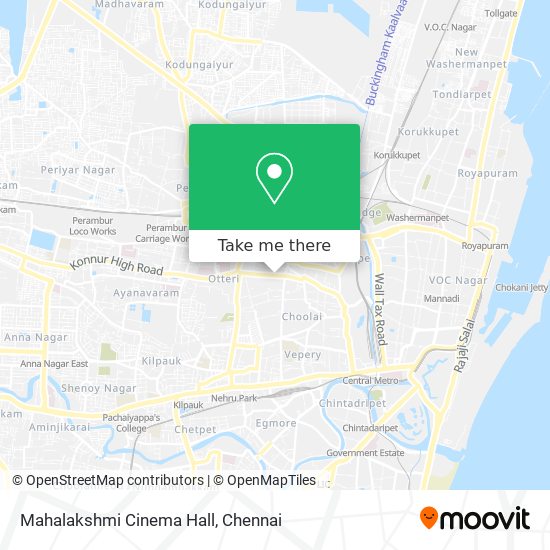 Mahalakshmi Cinema Hall map