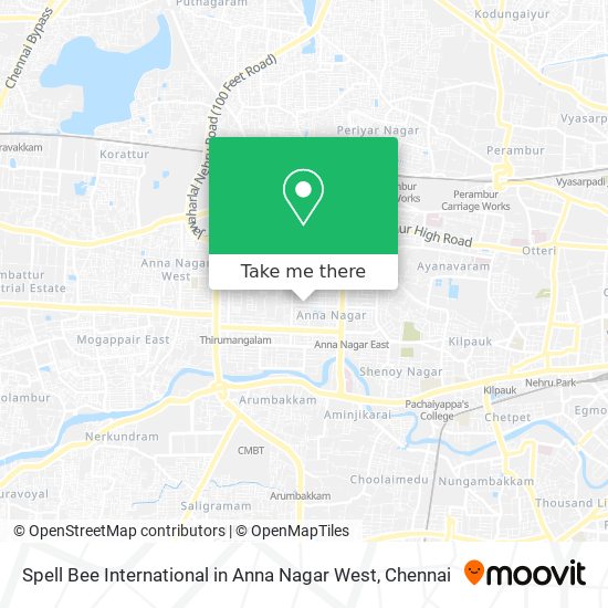 Spell Bee International in Anna Nagar West map