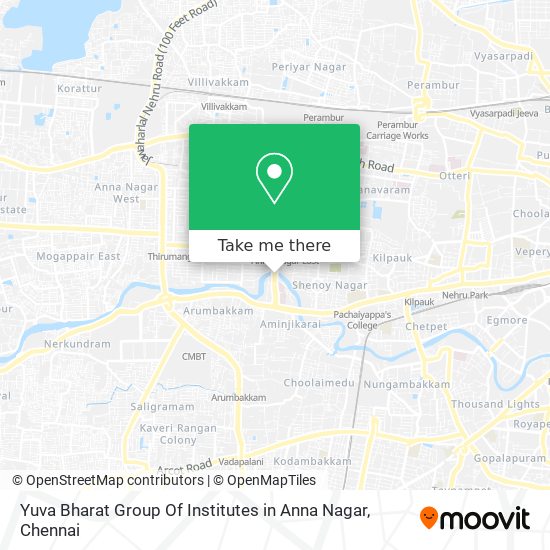 Yuva Bharat Group Of Institutes in Anna Nagar map