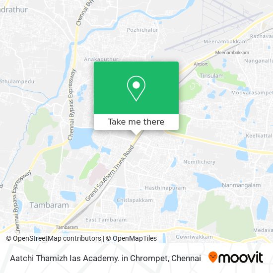 Aatchi Thamizh Ias Academy. in Chrompet map