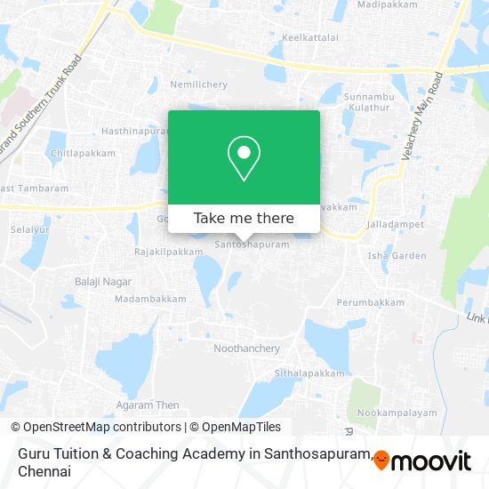 Guru Tuition & Coaching Academy in Santhosapuram map