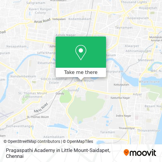 Pragaspathi Academy in Little Mount-Saidapet map