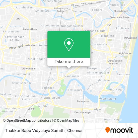 Thakkar Bapa Vidyalaya Samithi map