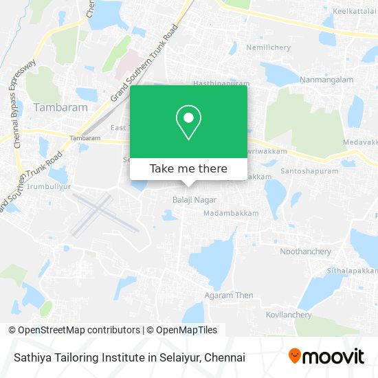 Sathiya Tailoring Institute in Selaiyur map