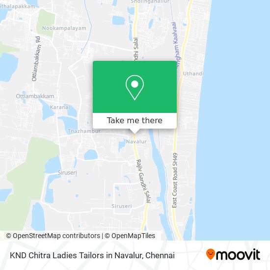 KND Chitra Ladies Tailors in Navalur map