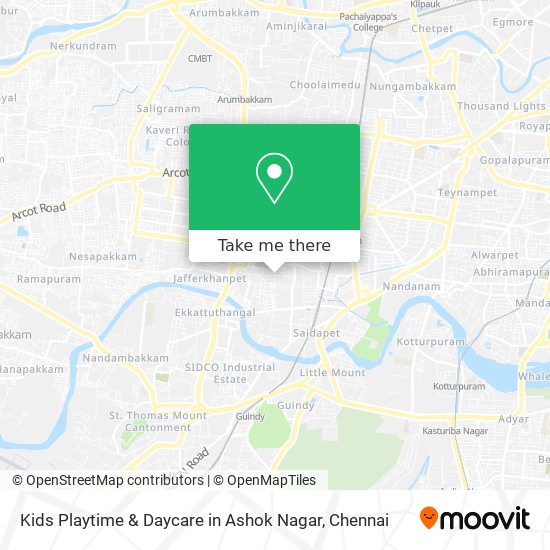 Kids Playtime & Daycare in Ashok Nagar map