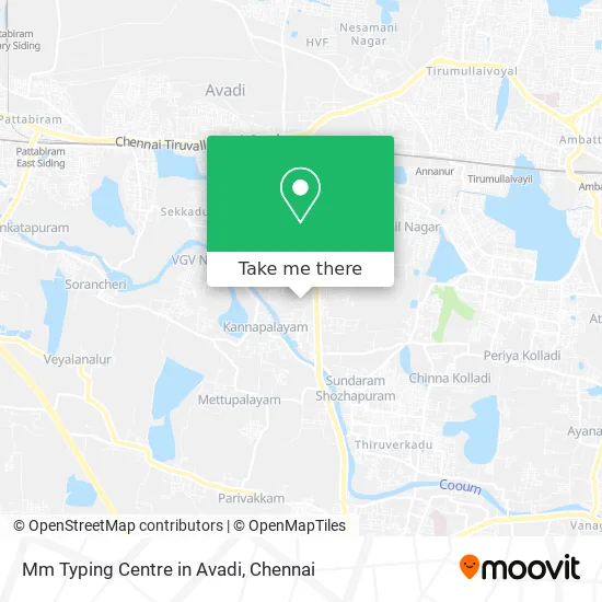 Mm Typing Centre in Avadi map