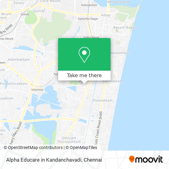 Alpha Educare in Kandanchavadi map