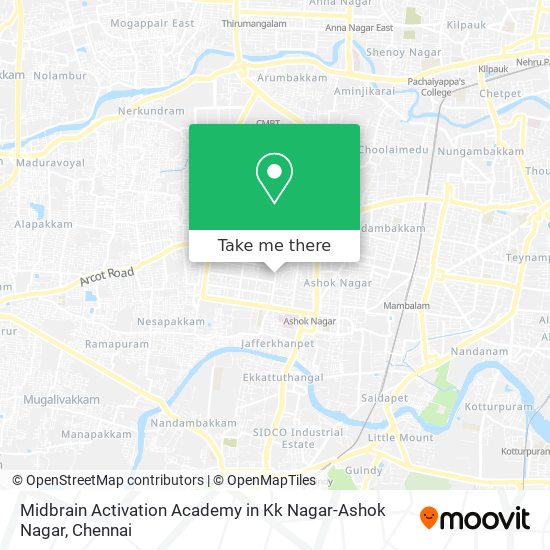 Midbrain Activation Academy in Kk Nagar-Ashok Nagar map