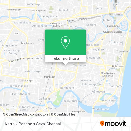 Karthik Passport Seva map