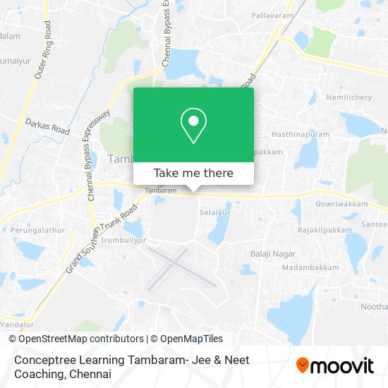 Conceptree Learning Tambaram- Jee & Neet Coaching map