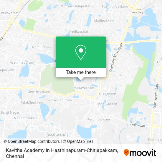 Kavitha Academy in Hasthinapuram-Chitlapakkam map