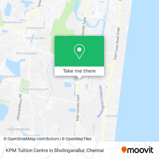 KPM Tuition Centre in Sholinganallur map