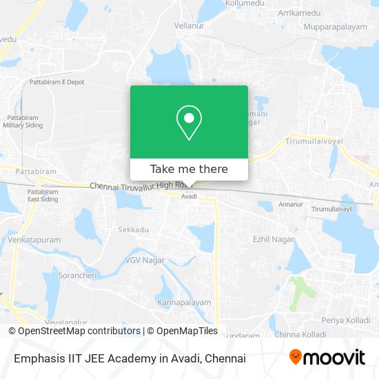 Emphasis IIT JEE Academy in Avadi map