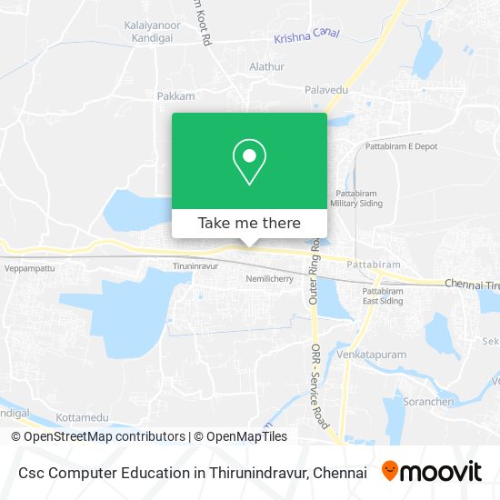 Csc Computer Education in Thirunindravur map