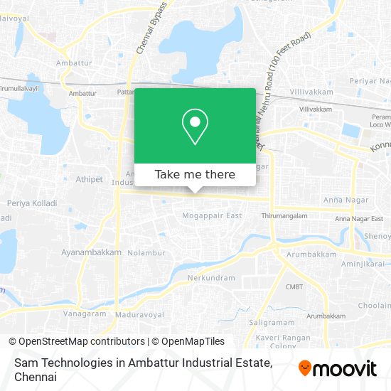Sam Technologies in Ambattur Industrial Estate map