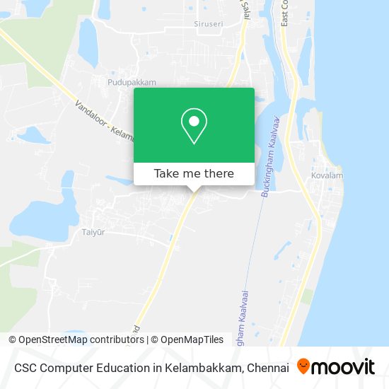CSC Computer Education in Kelambakkam map