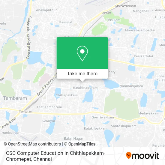 CSC Computer Education in Chithlapakkam-Chromepet map