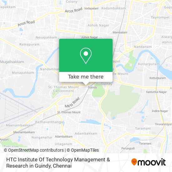 HTC Institute Of Technology Management & Research in Guindy map